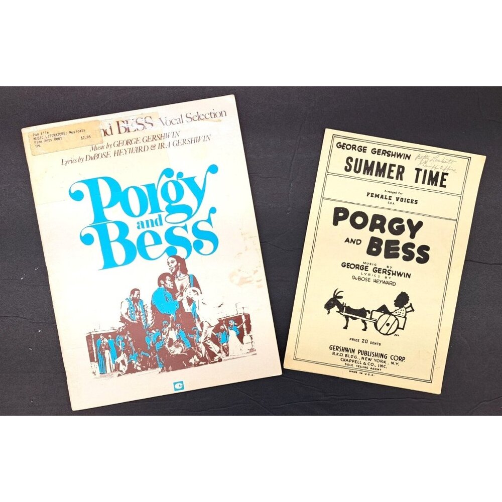 Vintage Porgy And Bess Vocal Selection Book & Sheet Music Lot Gershwin 1934